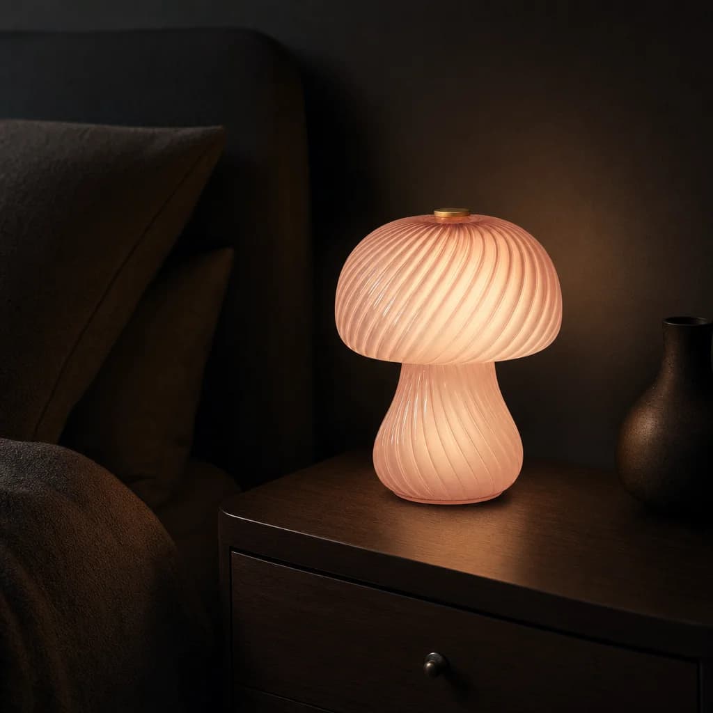 Striped Mushroom Table Lamp product image