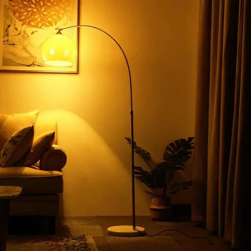 Modern Minimalist Living Room Bedroom Floor Lamp Reading Home Decoration Lamp Bed Lamp Retractable Floor Light Mood Lamp LED styled on a quiet bedside