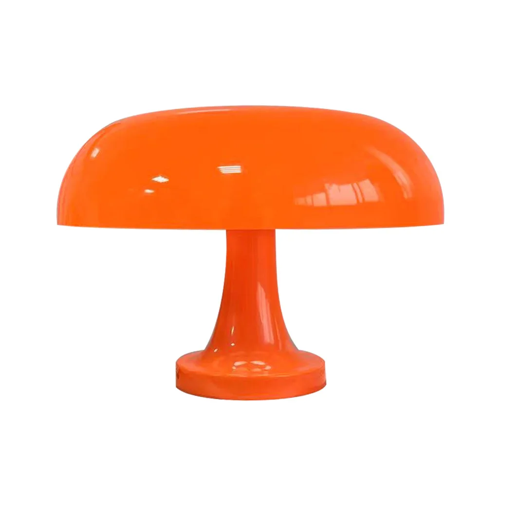LED Mushroom Table Lamp Minimalist Modern Bedroom Bedside Lamp Danish Designer Orange Decorative Table Lamp