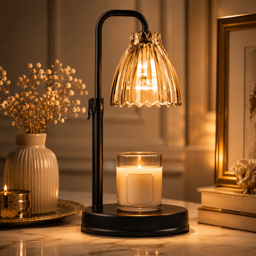 Candle Warmer Lamp with Timer & Dimmer – Adjustable Height - Lumière HomeHome Decor