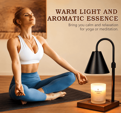 Candle Warmer Lamp with Timer & Dimmer – Adjustable Height - Lumière HomeHome Decor