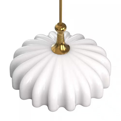 Gold Glass Pendant Light – 1 - Light Minimalist Ceiling Lamp - Lumière HomePendant Light
