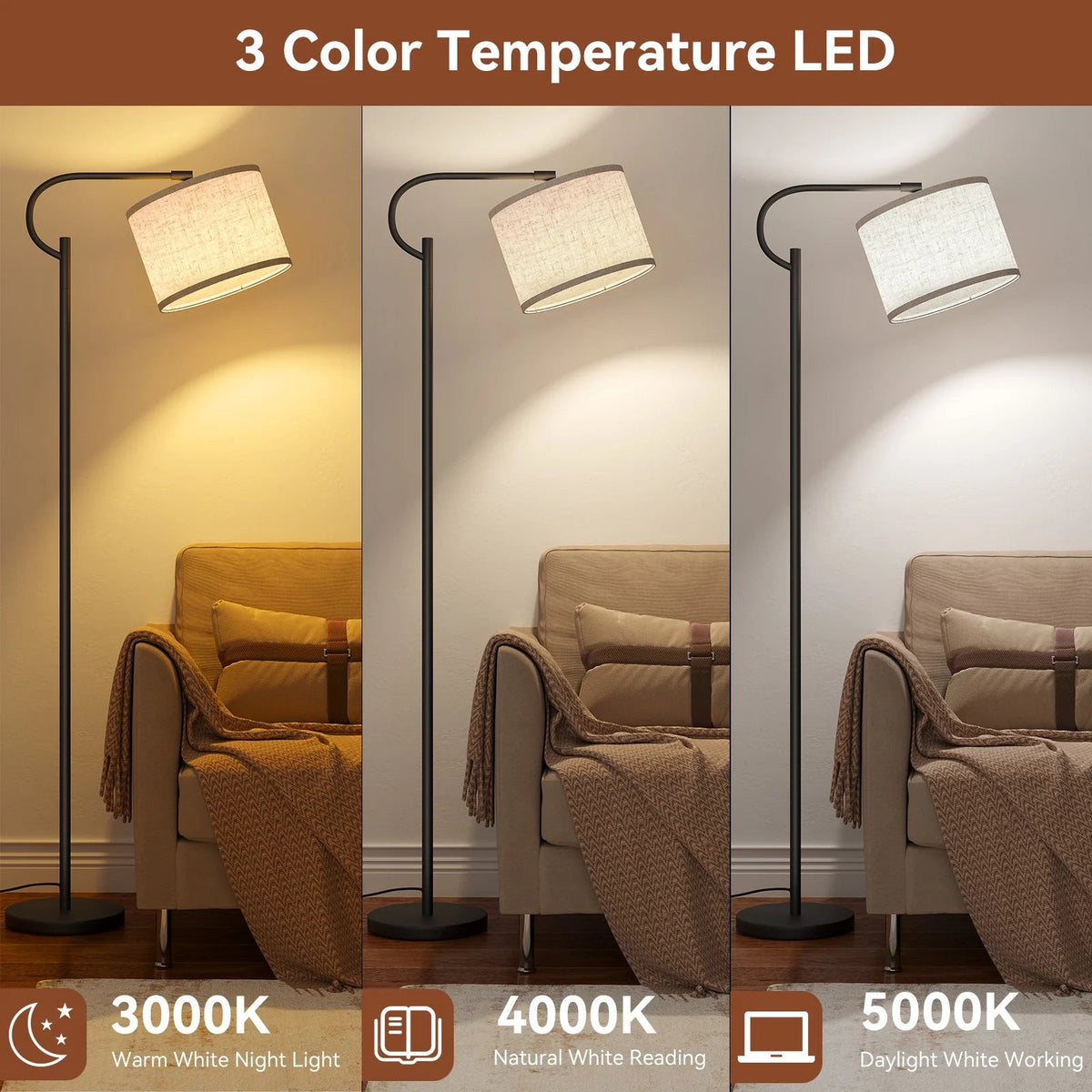 Modern Arc Floor Lamp – 63