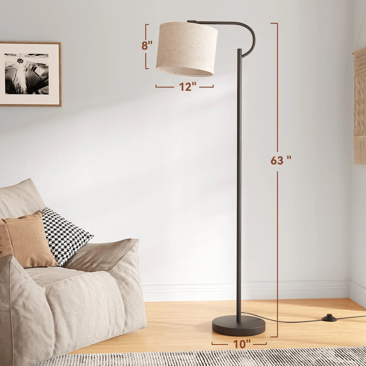 Modern Arc Floor Lamp – 63