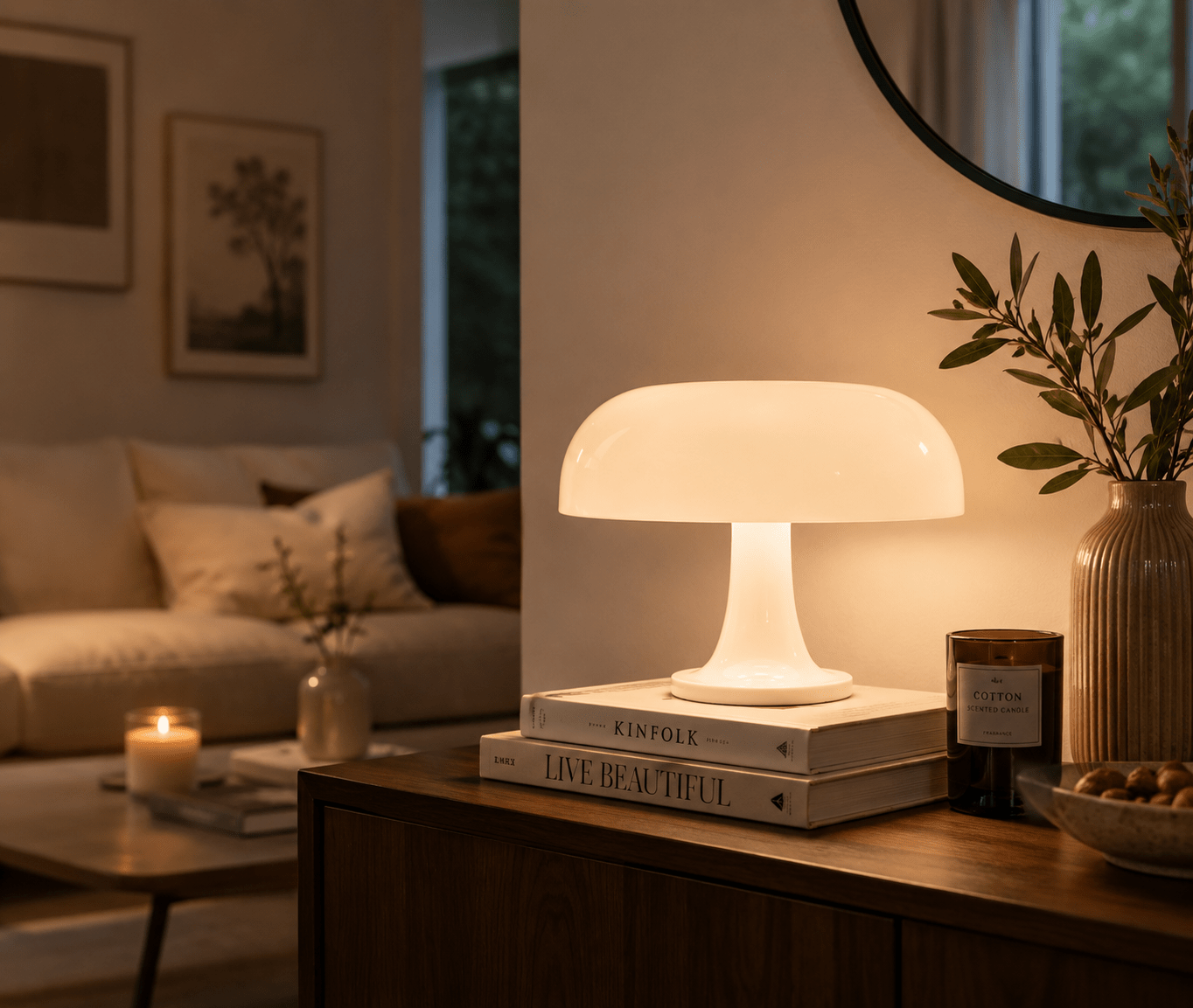 Mushroom Table Lamp – LED Dimmable Decorative Lamp - Lumière Home